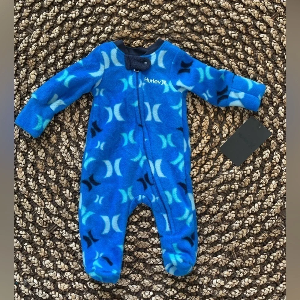 Hurley Newborn Footed Coverall